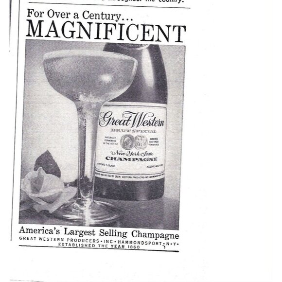Great Western Brut Special Champagne Vintage Advertising Print 1960 ADVERT - Picture 2 of 2